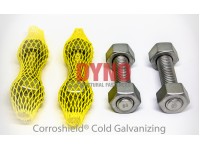 Stud bolt ASTM A193 Gr B7 / Heavy Hex Nut ASTM A194 Gr 2H, Cold galvanized  
